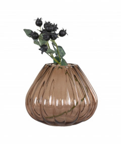 Juliet vase i mundblæst brunt glas