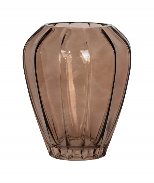Laure vase i brun glas