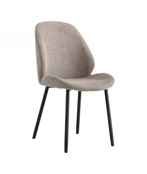 Monte carlo spisebordsstol i sten farve med sorte ben