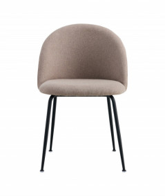 Geneve spisebordsstol i brun med sorte ben,