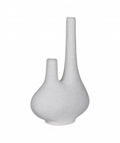 Charlot vase i hvid keramik