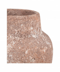 Lydie krukke i brun cement Ø17,5 x H19 cm