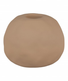 Noel lysestage i brun keramik
