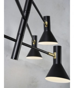 Loftslampe Izmir 3-arm i sort