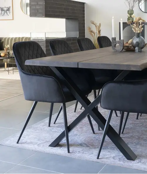 Harbo spisebordsstol i sort velour