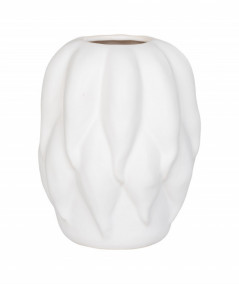 Elegant vase i beige keramik
