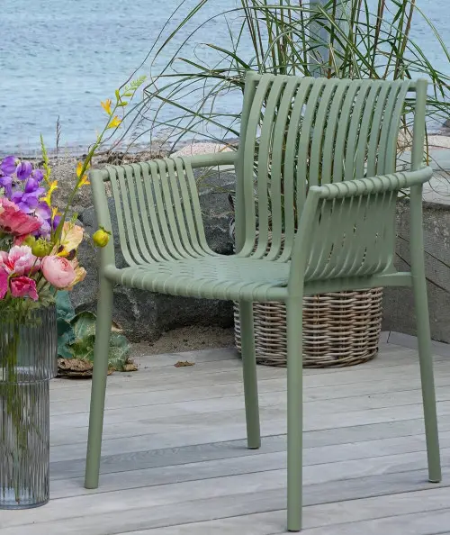 Tulsa havestol i grøn