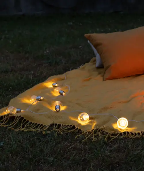 Solcelle lyskæde - 10 pærer