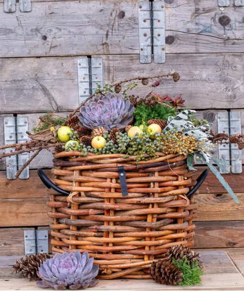 A2 living maxi low rund rattankurv