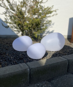 Solcelle sten - sæt af 3 lamper