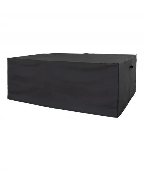 Overtræk til bord med 6 stole i sort polyester