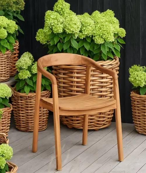 Otero spisebordsstol i teak