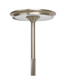 Sølv bordlampe med genopladelig batteri via usb