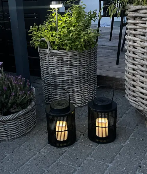 Rillet led solcelle lanterne