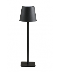 Bradford genopladelig bordlampe i sort