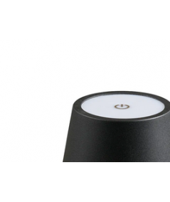Bradford genopladelig bordlampe i sort