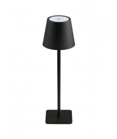 Bradford genopladelig bordlampe i sort