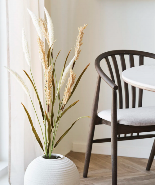 Deko græs i beige/sand - 2 stilke