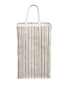 Argos vasketøjskurv med hank i beige/sort