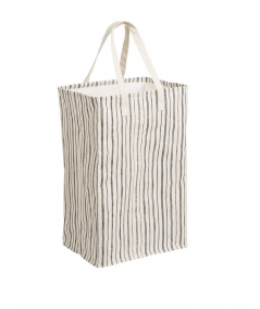 Argos vasketøjskurv med hank i beige/sort