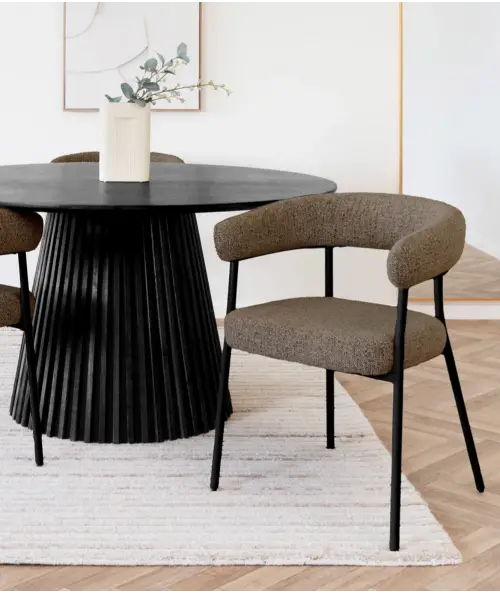 Trivio spisebordsstol i brun m. sorte ben