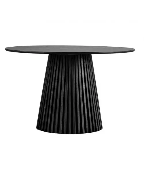 Osaka rundt spisebord i smoked/natur eller sort - ø120