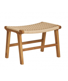 Derby loungestol sæt i teak/PE rattan m. skammel