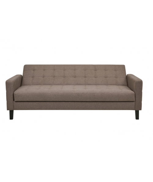 Milton sovesofa med opbevaring i brun m. sorte ben