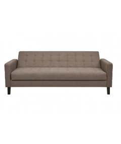 Milton sovesofa med opbevaring i brun m. sorte ben