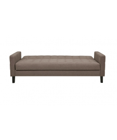 Milton sovesofa med opbevaring i brun m. sorte ben