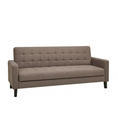Milton sovesofa med opbevaring i brun m. sorte ben