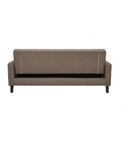 Milton sovesofa med opbevaring i brun m. sorte ben