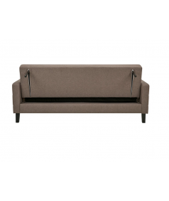 Milton sovesofa med opbevaring i brun m. sorte ben