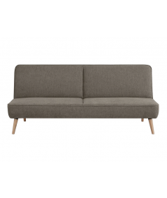 Swan sovesofa i brun m. natur ben