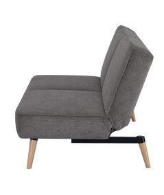 Swan sovesofa i brun m. natur ben