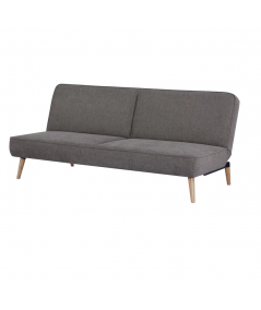 Swan sovesofa i brun m. natur ben