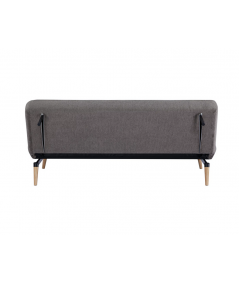 Swan sovesofa i brun m. natur ben