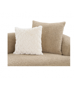 Dali sofa i lysebrun m. 4 puder