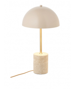 Sheffield bordlampe med marmor fod og metal skærm