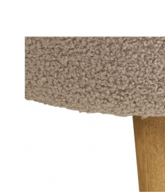 Harlow bænk i beige bouclé m. opbevaring