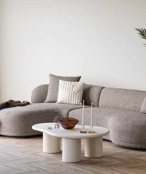 Palmera sofabord i Off-White cement look L120 cm
