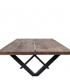 Montpellier Spisebord - Spisebord i smoked olieret eg med lige kant 200x95xh75 cm