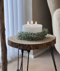 Stort rundt LED-bloklys med tre væger