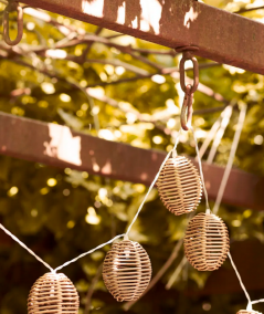 Carlisle Lyskæde i natur med 10 lyskugler