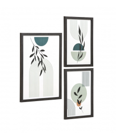 Aspen Rammesæt i sort, 3 stk.