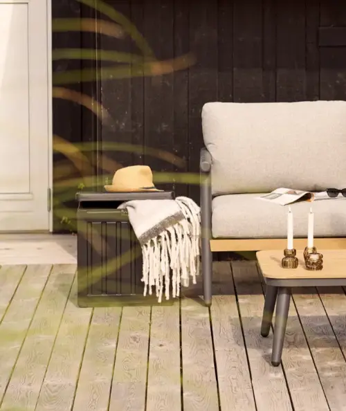 Sobra hyndeboks i sort plastik 76 L