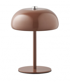 Margate Bordlampe i brun/metal/genopladelig