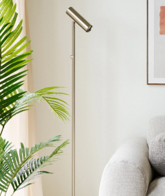 Paris gulvlampe i sølv