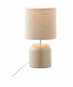 Morley bordlampe i metal og grå