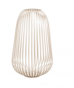 Stoense lanterne i beige Ø24,5xH40 cm